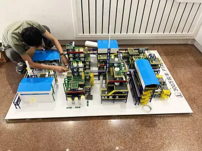 工厂施工模型